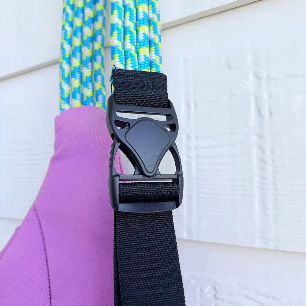 KAVU Rope Bag Lilac Purple Cotton Sling Crossbody Rope Strap Gorpcore